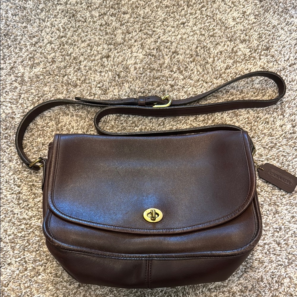 Coach Brown Leather Shoulder Bag